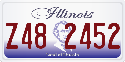 IL license plate Z482452