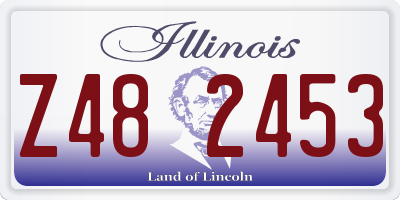 IL license plate Z482453