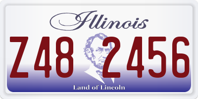 IL license plate Z482456