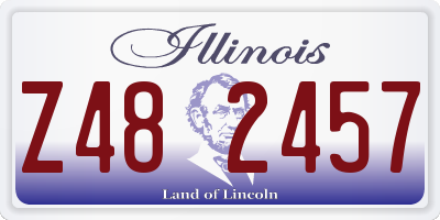 IL license plate Z482457