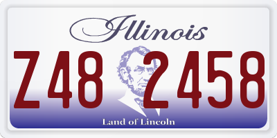 IL license plate Z482458
