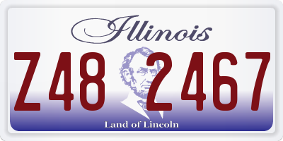 IL license plate Z482467