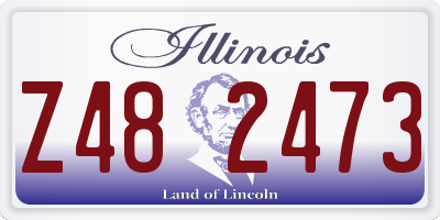 IL license plate Z482473