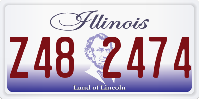 IL license plate Z482474