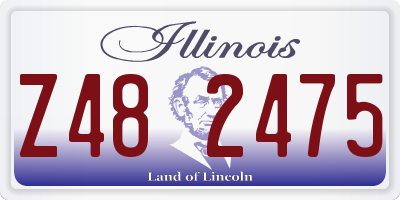 IL license plate Z482475