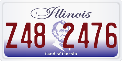IL license plate Z482476
