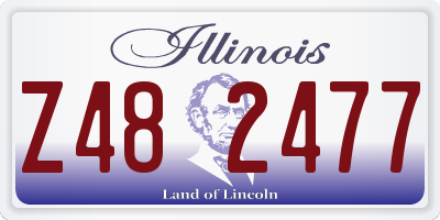 IL license plate Z482477