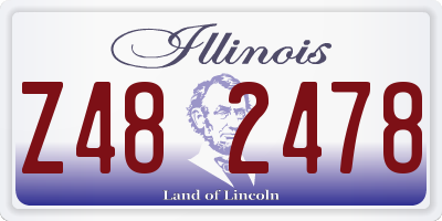 IL license plate Z482478