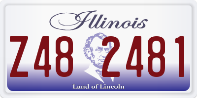 IL license plate Z482481