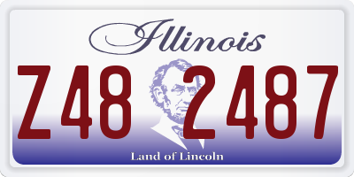 IL license plate Z482487