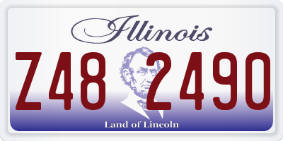 IL license plate Z482490