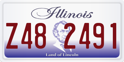 IL license plate Z482491