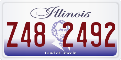 IL license plate Z482492