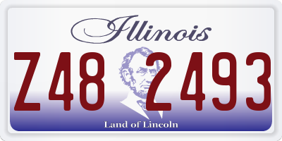 IL license plate Z482493