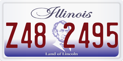 IL license plate Z482495