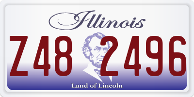 IL license plate Z482496