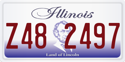 IL license plate Z482497