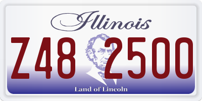 IL license plate Z482500