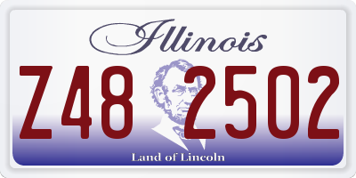 IL license plate Z482502