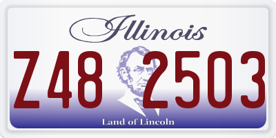 IL license plate Z482503
