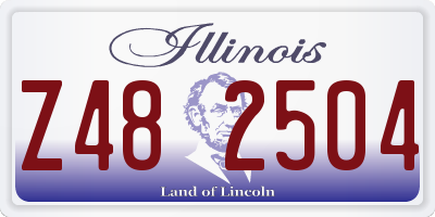 IL license plate Z482504