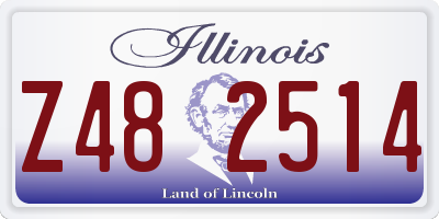 IL license plate Z482514