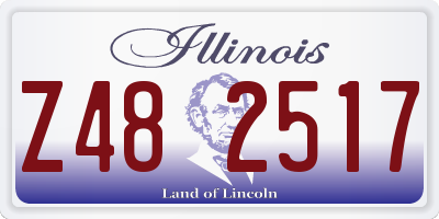 IL license plate Z482517