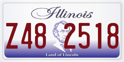 IL license plate Z482518