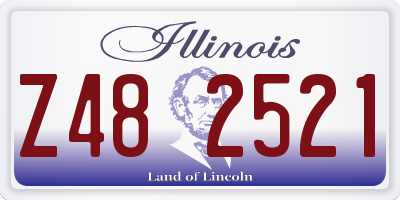 IL license plate Z482521