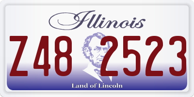 IL license plate Z482523