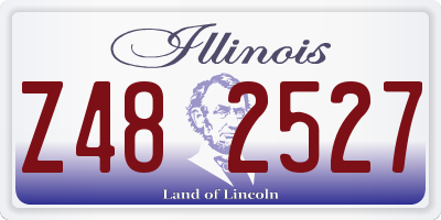 IL license plate Z482527