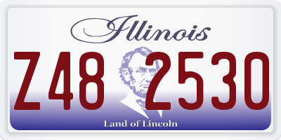 IL license plate Z482530