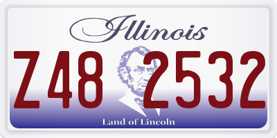 IL license plate Z482532