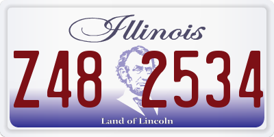 IL license plate Z482534