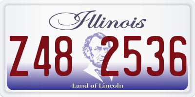 IL license plate Z482536