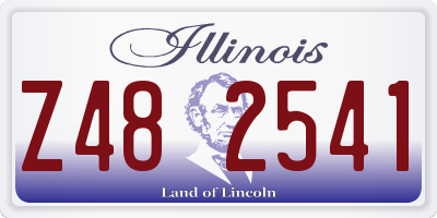 IL license plate Z482541