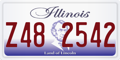IL license plate Z482542
