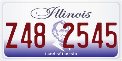 IL license plate Z482545