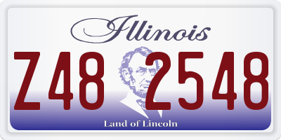 IL license plate Z482548