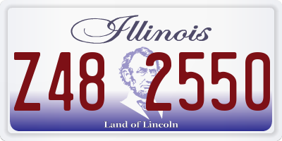 IL license plate Z482550