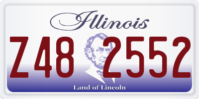 IL license plate Z482552