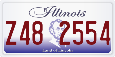IL license plate Z482554