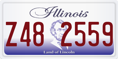 IL license plate Z482559