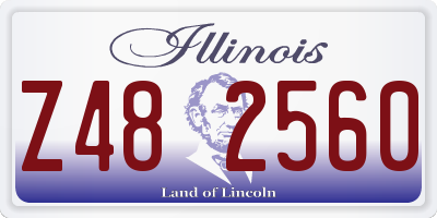 IL license plate Z482560