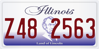 IL license plate Z482563