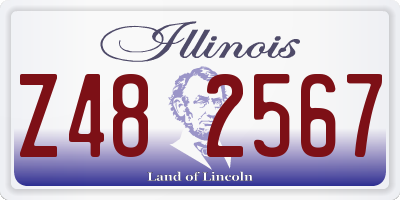 IL license plate Z482567