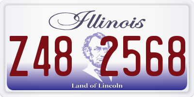 IL license plate Z482568
