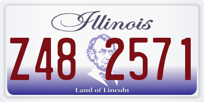 IL license plate Z482571