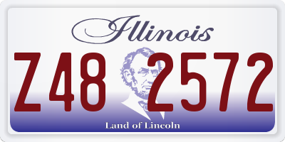 IL license plate Z482572