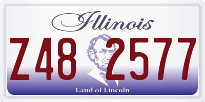 IL license plate Z482577